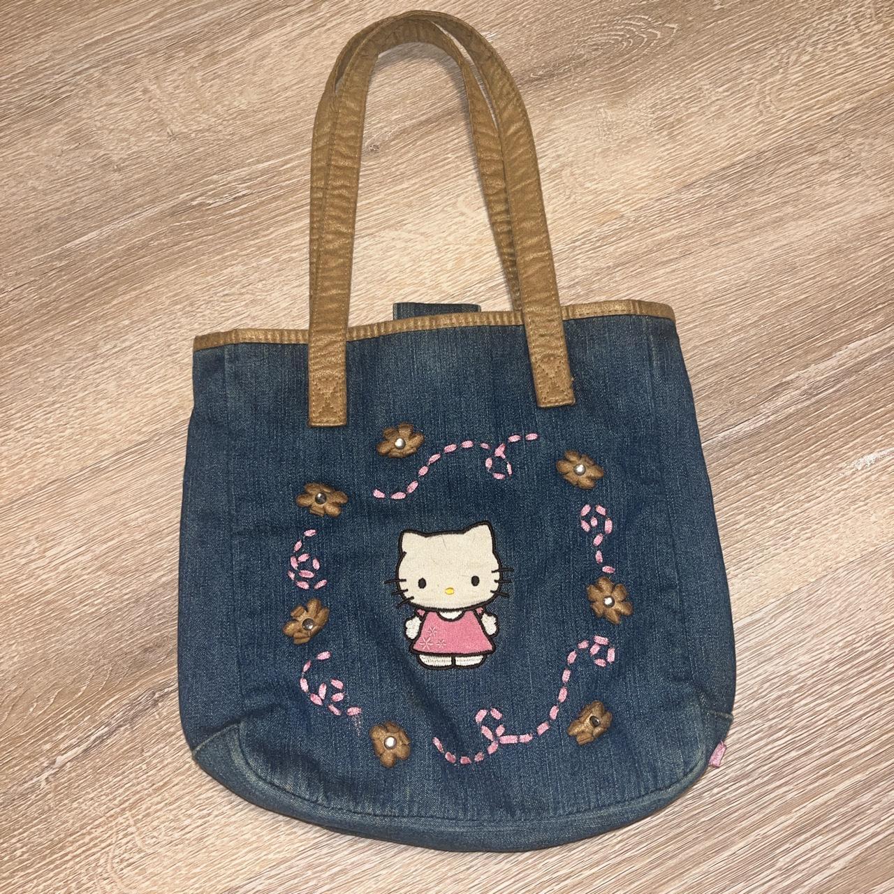 Hello Kitty Denim Purse Vintage Very Rare To Come By