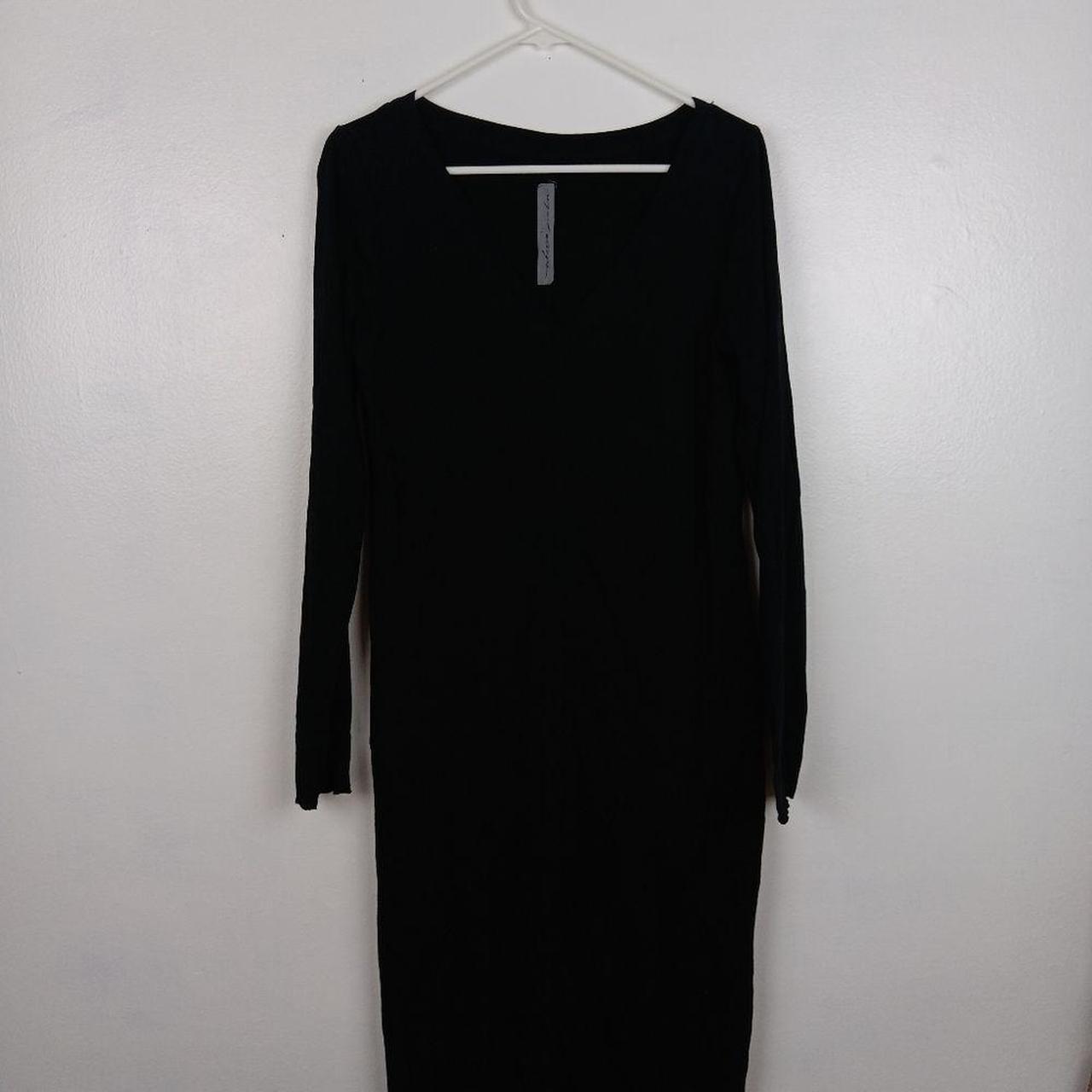 RAQUEL ALLEGRA LONG SLEEVE FITTED DRESS store IN BLACK