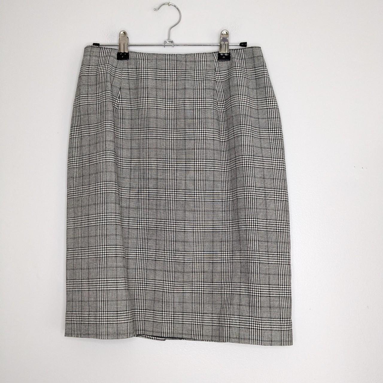 90s plaid pencil outlet skirt