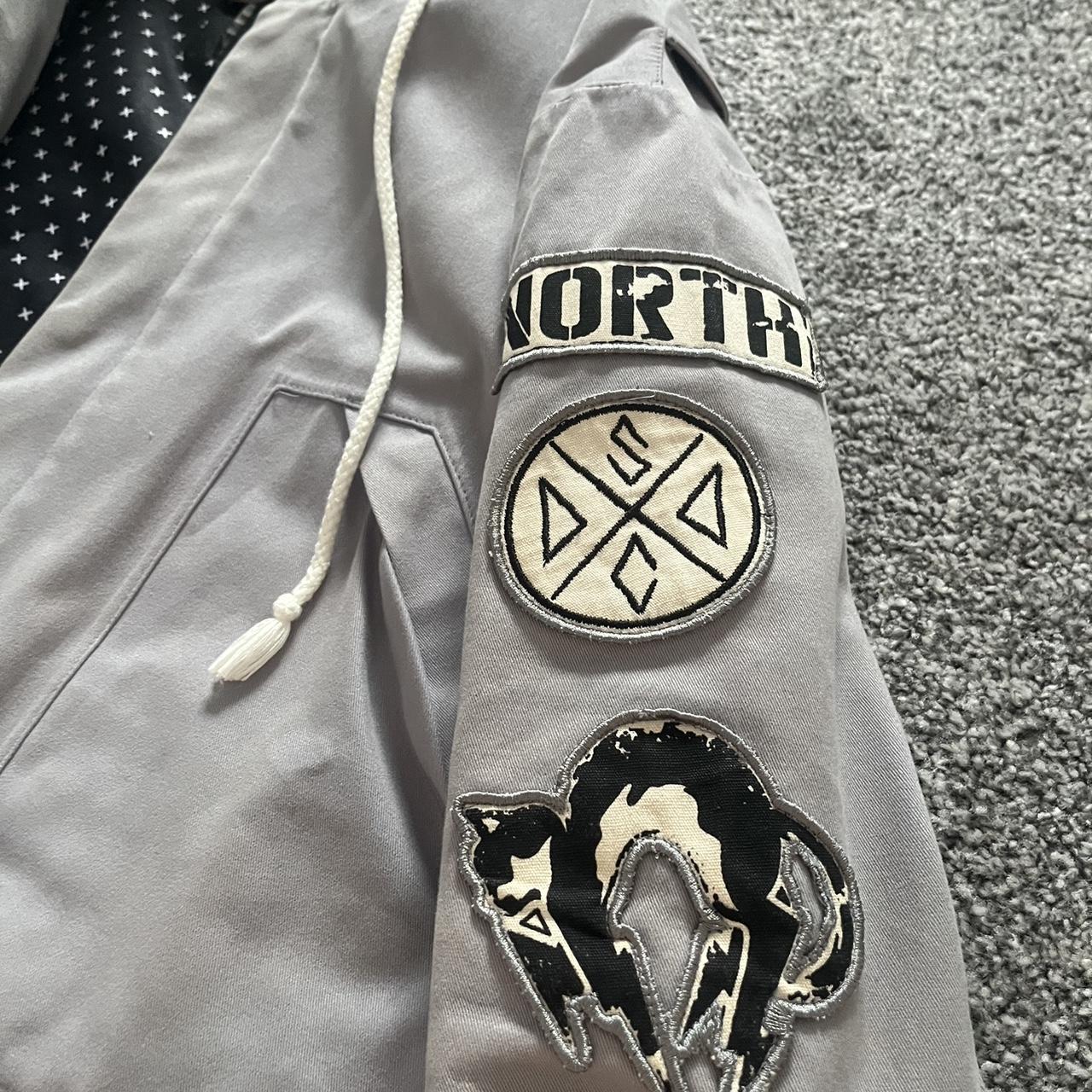 DROP DEAD - light gray parka jacket SIZE SMALL, in | Depop DROP DEAD - light gray parka jacket SIZE SMALL, in | Depop