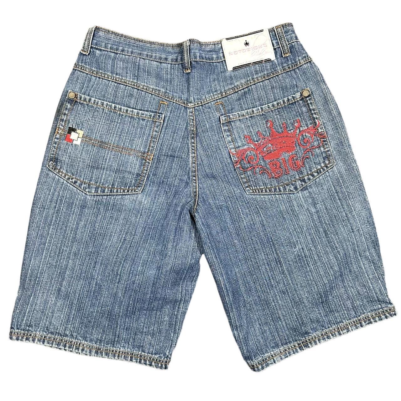 Y2K Notorious Big Jorts size: 38 (tagged 38 but fit... - Depop