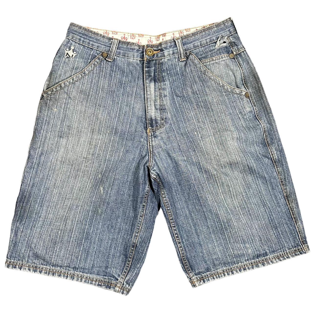 Y2k Notorious Big Jorts Size: 38 (tagged 38 But Fit - Depop