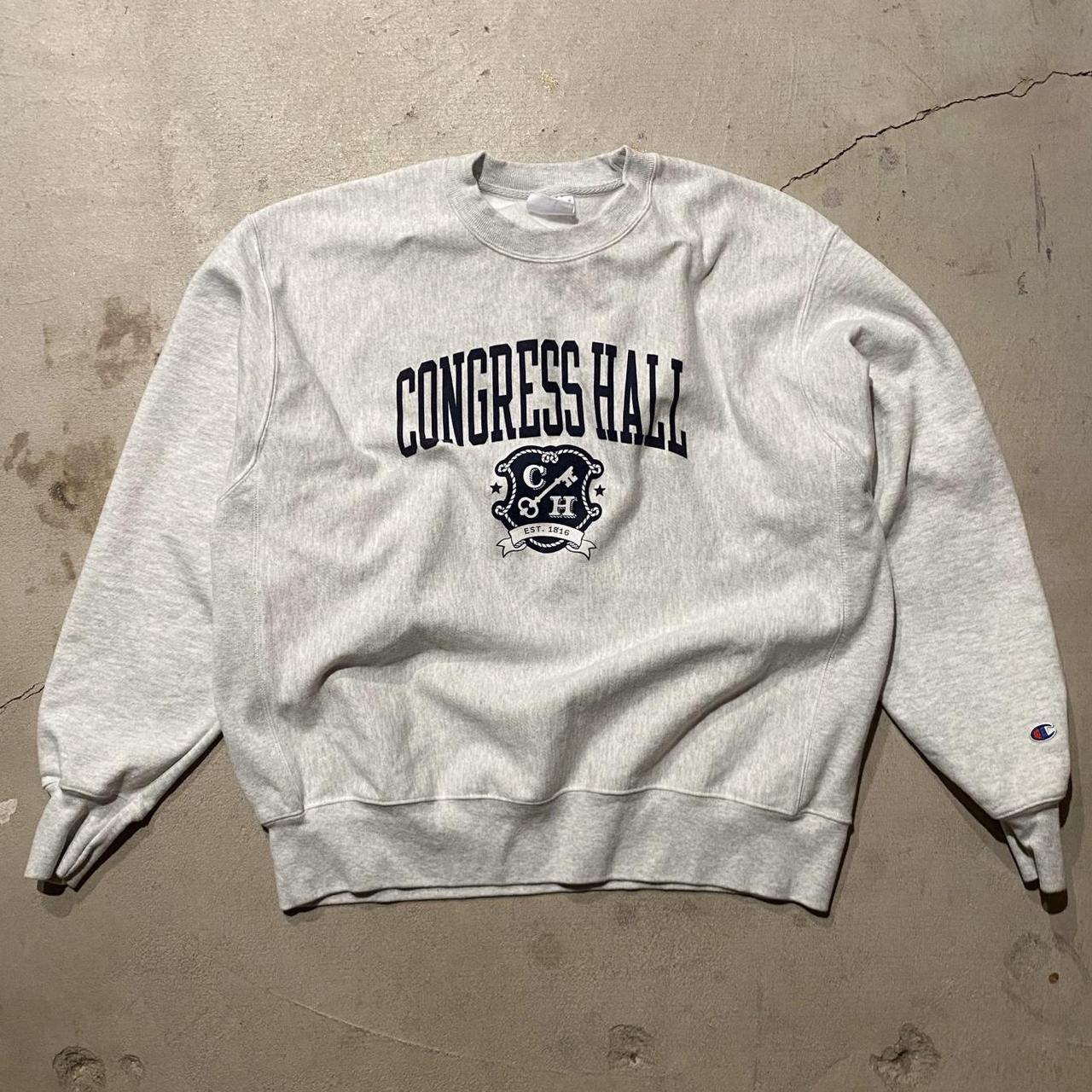 Vintage champion college hoodie hot sale