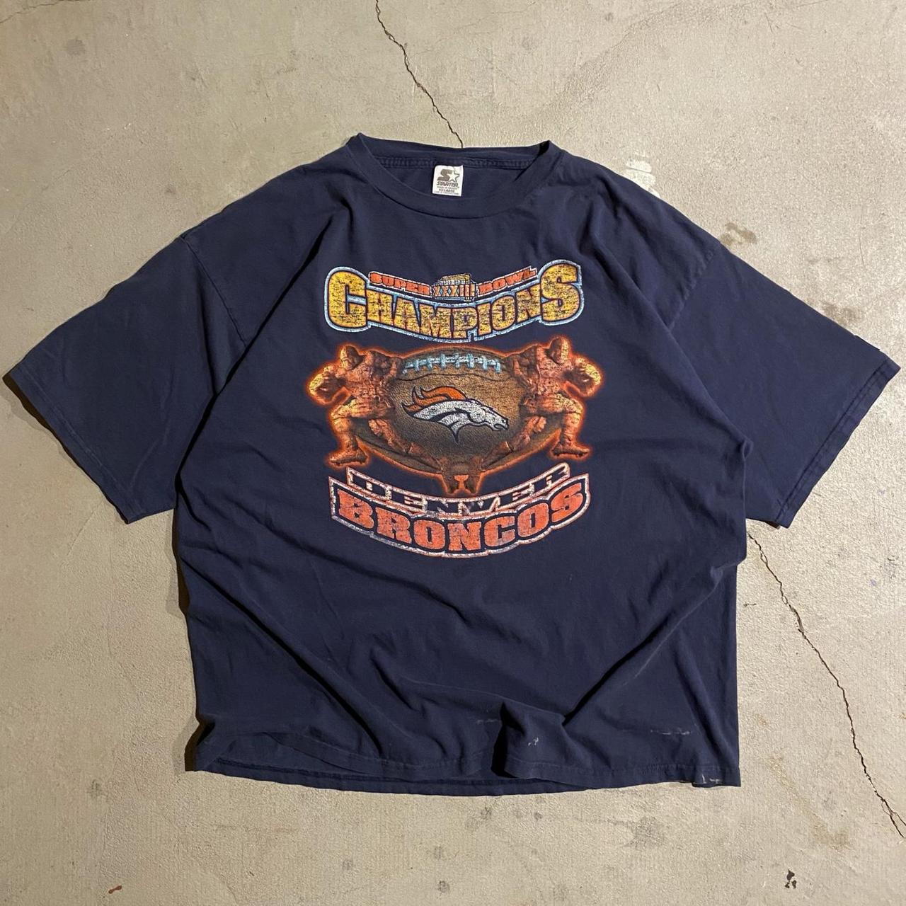 Vintage Denver Broncos Super Bowl Tee Size 2xl Fits - Depop