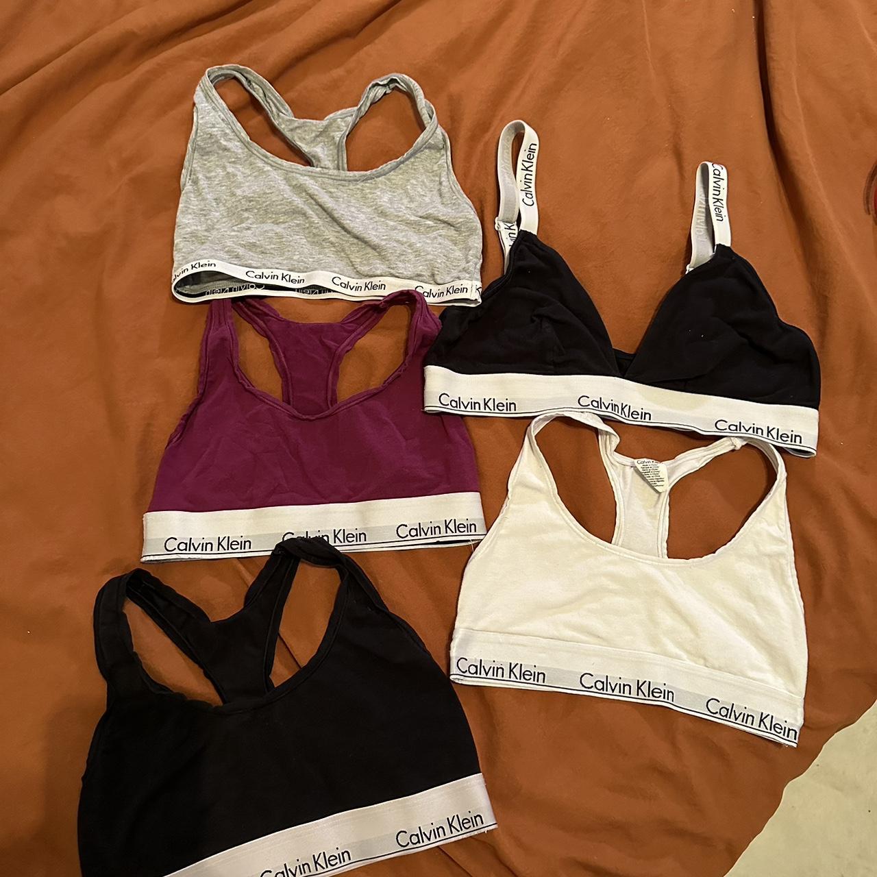 Calvin Klein sports bra bralettes bundle. Sold all... Depop