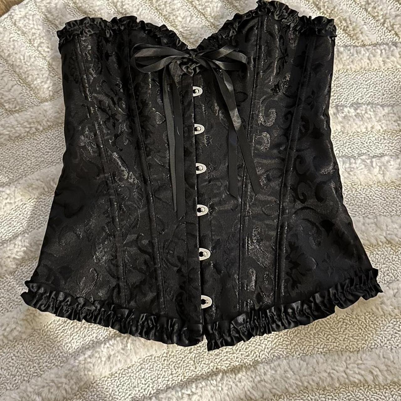 Vintage Victorian paisley corset bustier Great... - Depop