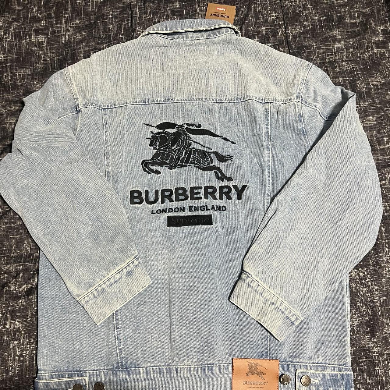 Burberry x Supreme Jeans - Brand New - Size - Depop