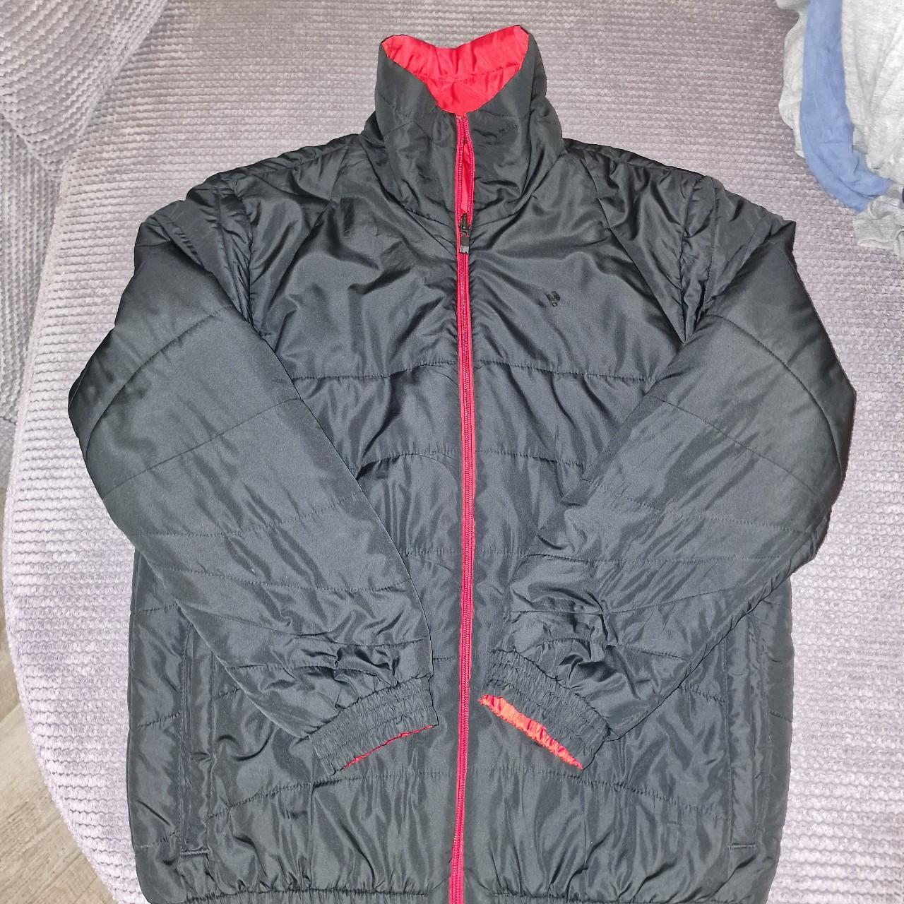 Adidas Men's Black and Red Jacket | Depop