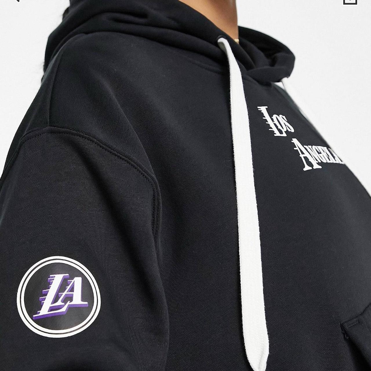 Nike Lakers cropped hoodie - Black size 12 and 14 - Depop