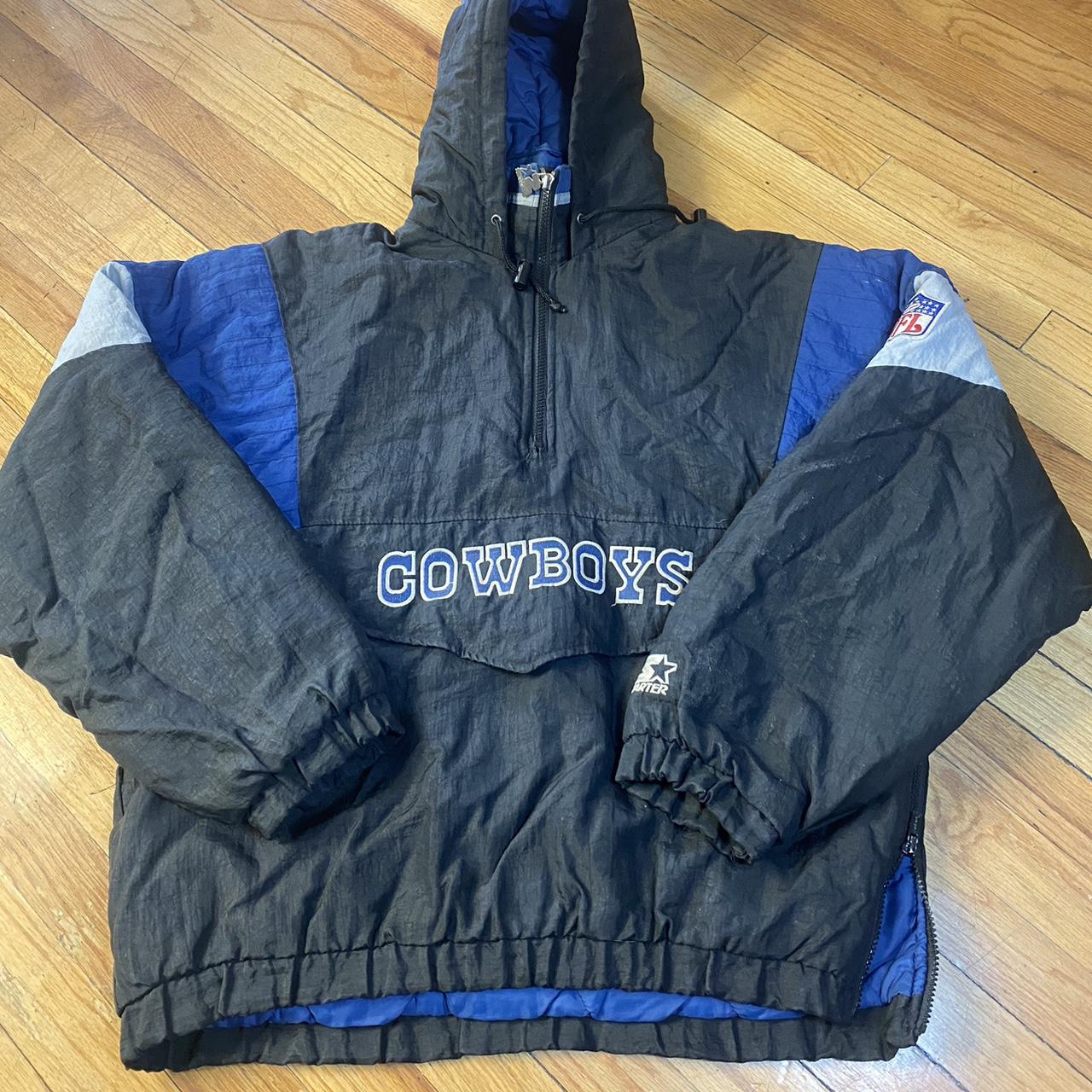 STARTER, Jackets & Coats, Vintage Starter Dallas Cowboys Nfl Pullover  Jacket