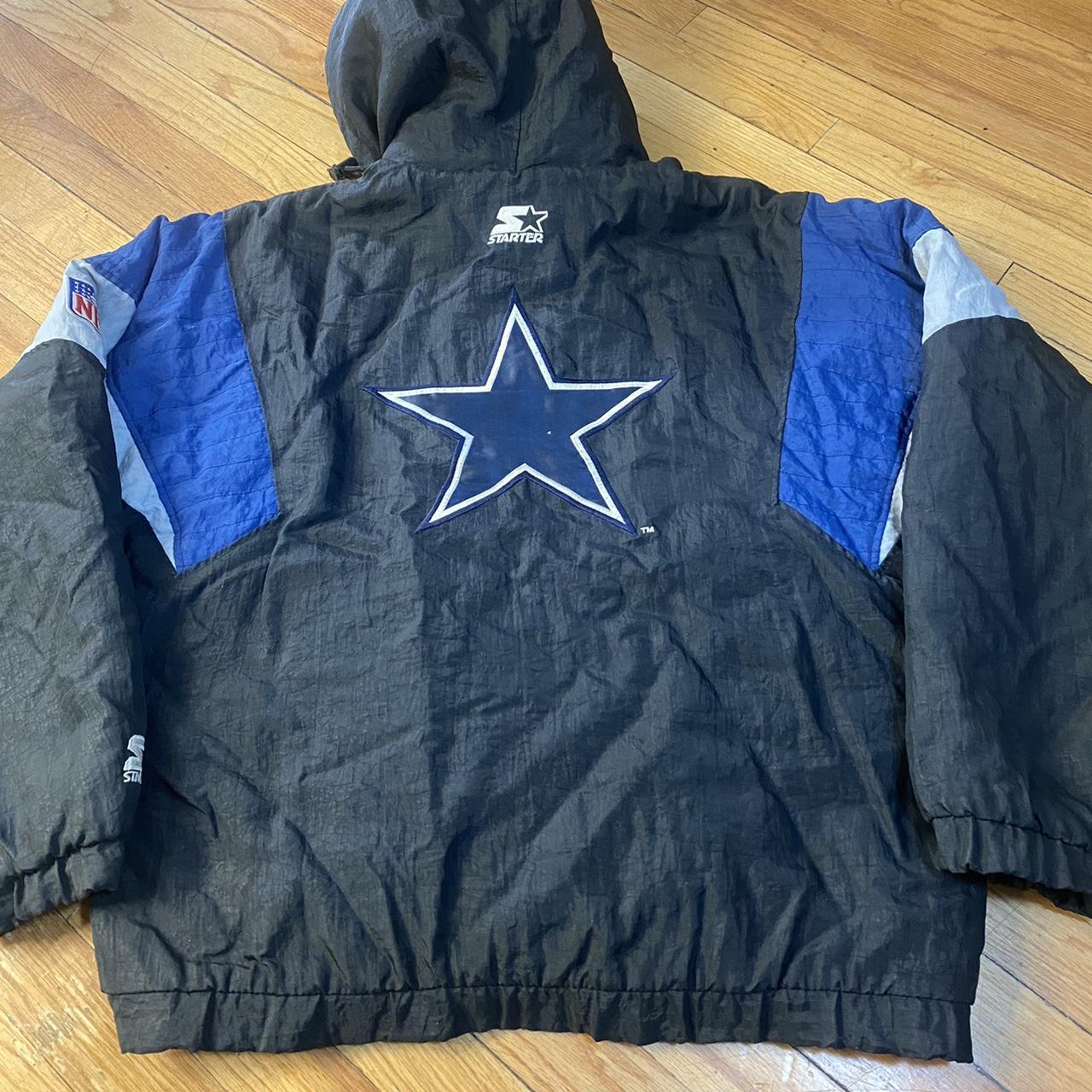 90's Dallas Cowboys NFL Starter Pullover Coat, - Depop