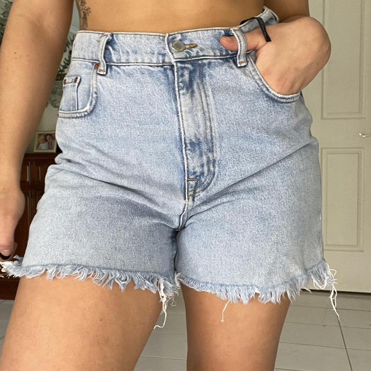 Distressed Zara Denim Shorts 🩵 Well Loved but still... - Depop