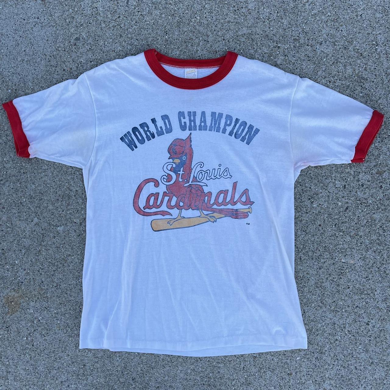 Vintage 80s St. Louis Cardinals Ringer Tee., - Single...