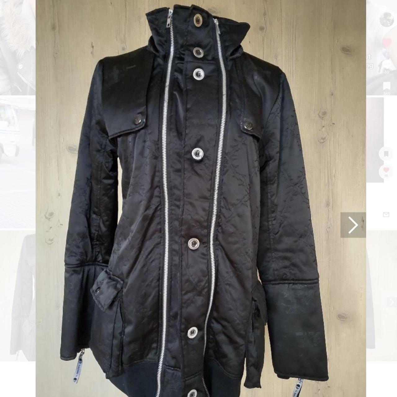 h.naoto h.anarchy double zip button up jacket most... - Depop