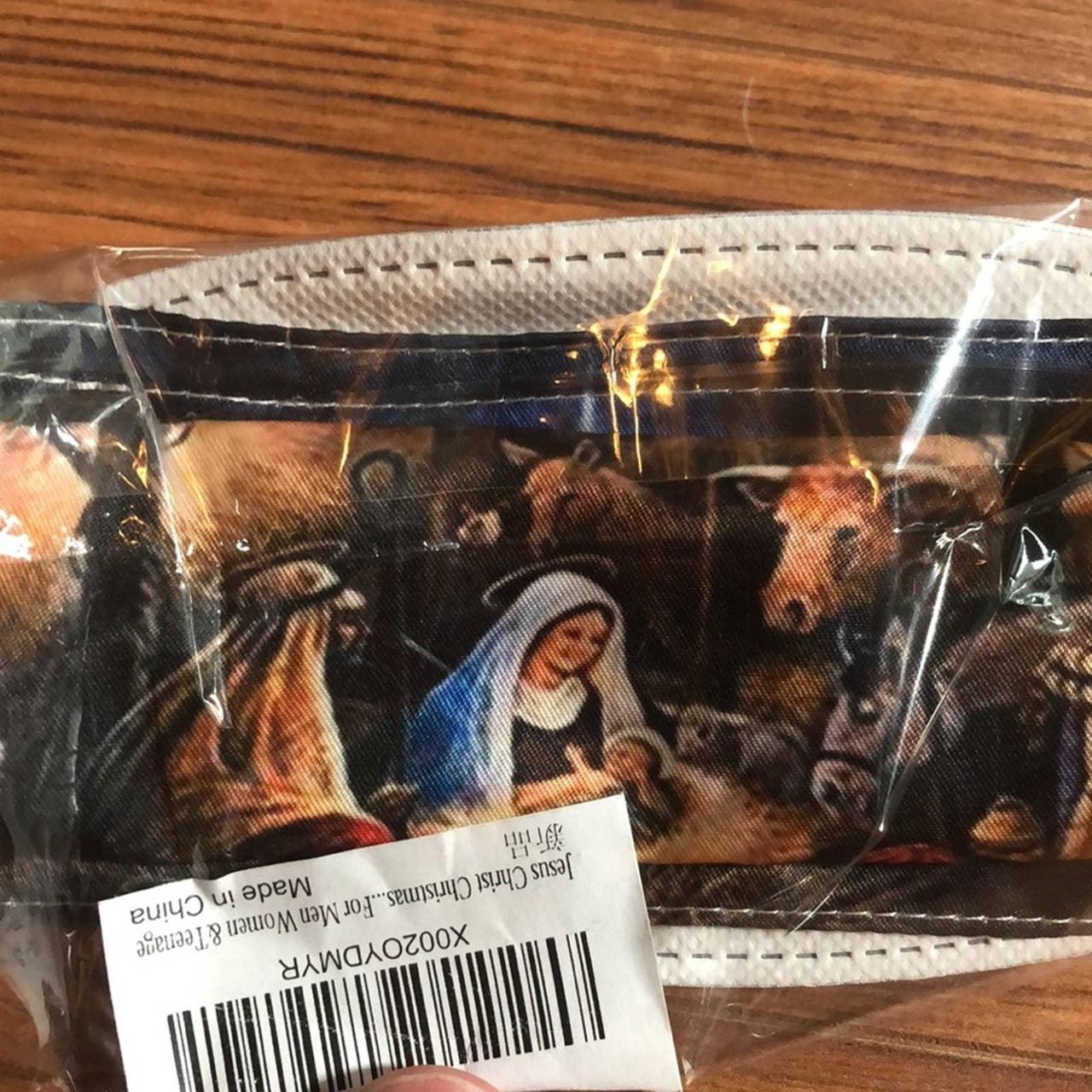 Baby Jesus in the manger Christmas scene reusable... - Depop