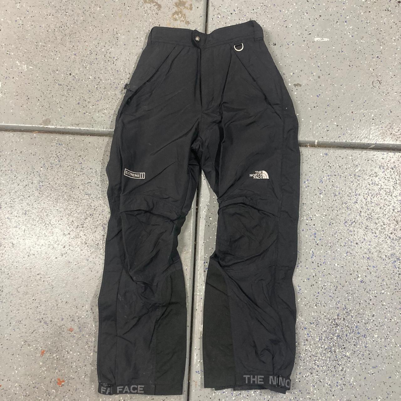 The North Face Women's Black and Grey Trousers | Depop
