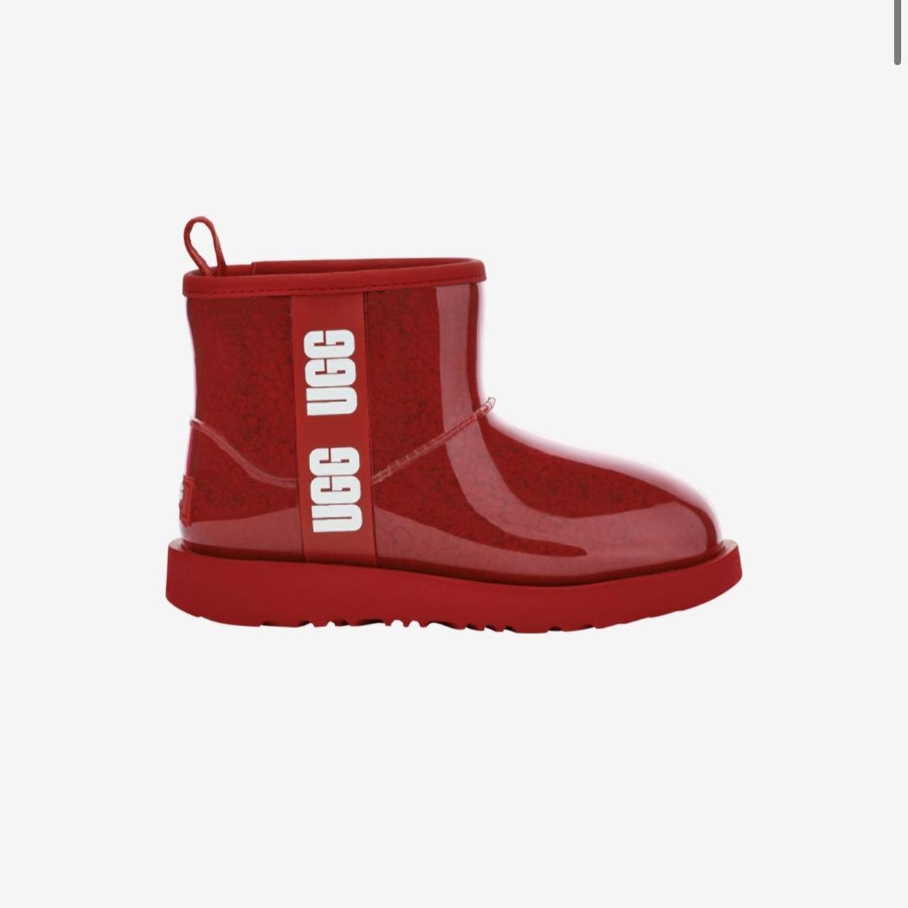 ribbon red ugg boots
