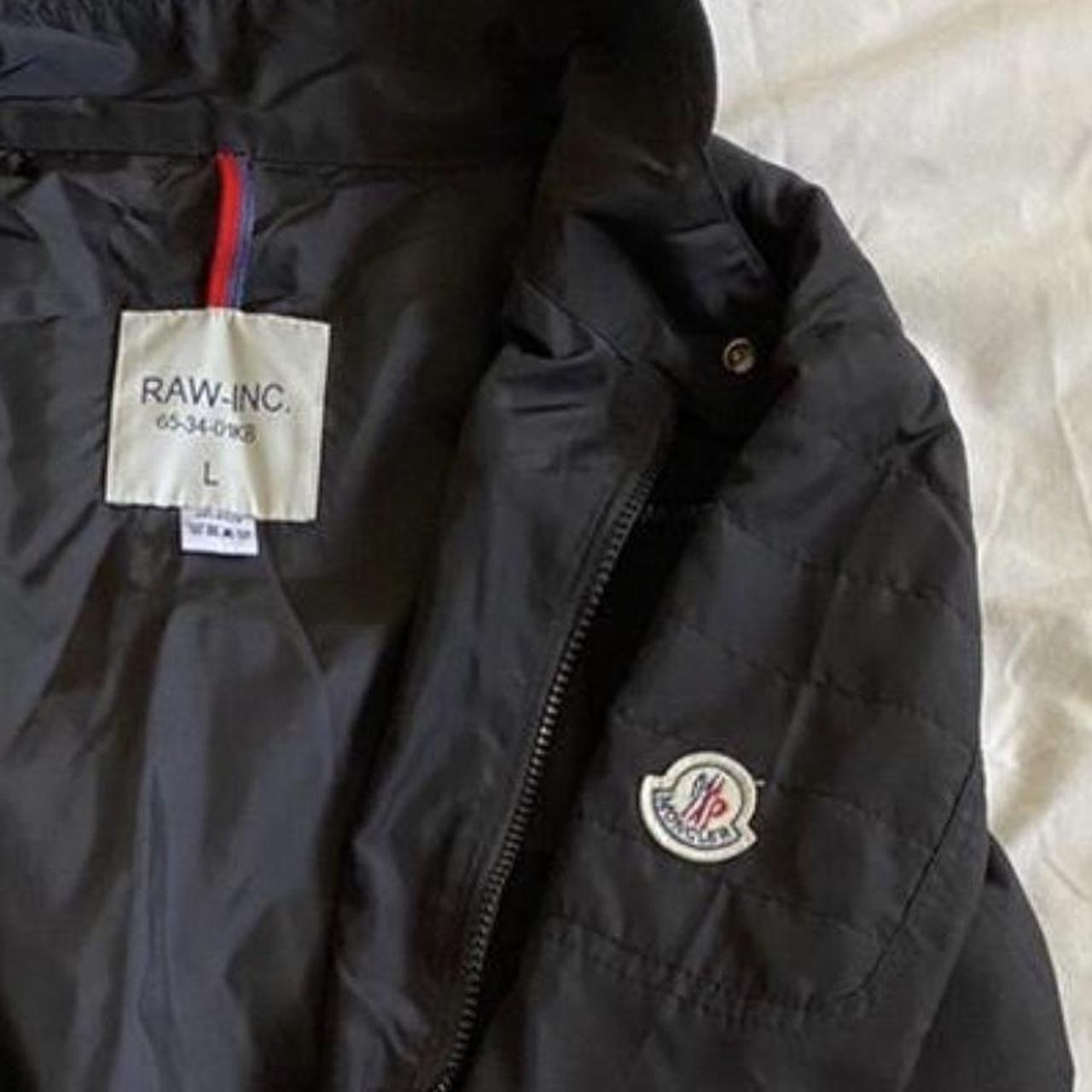 Black moncler light summer jacket style 4 pockets,... - Depop