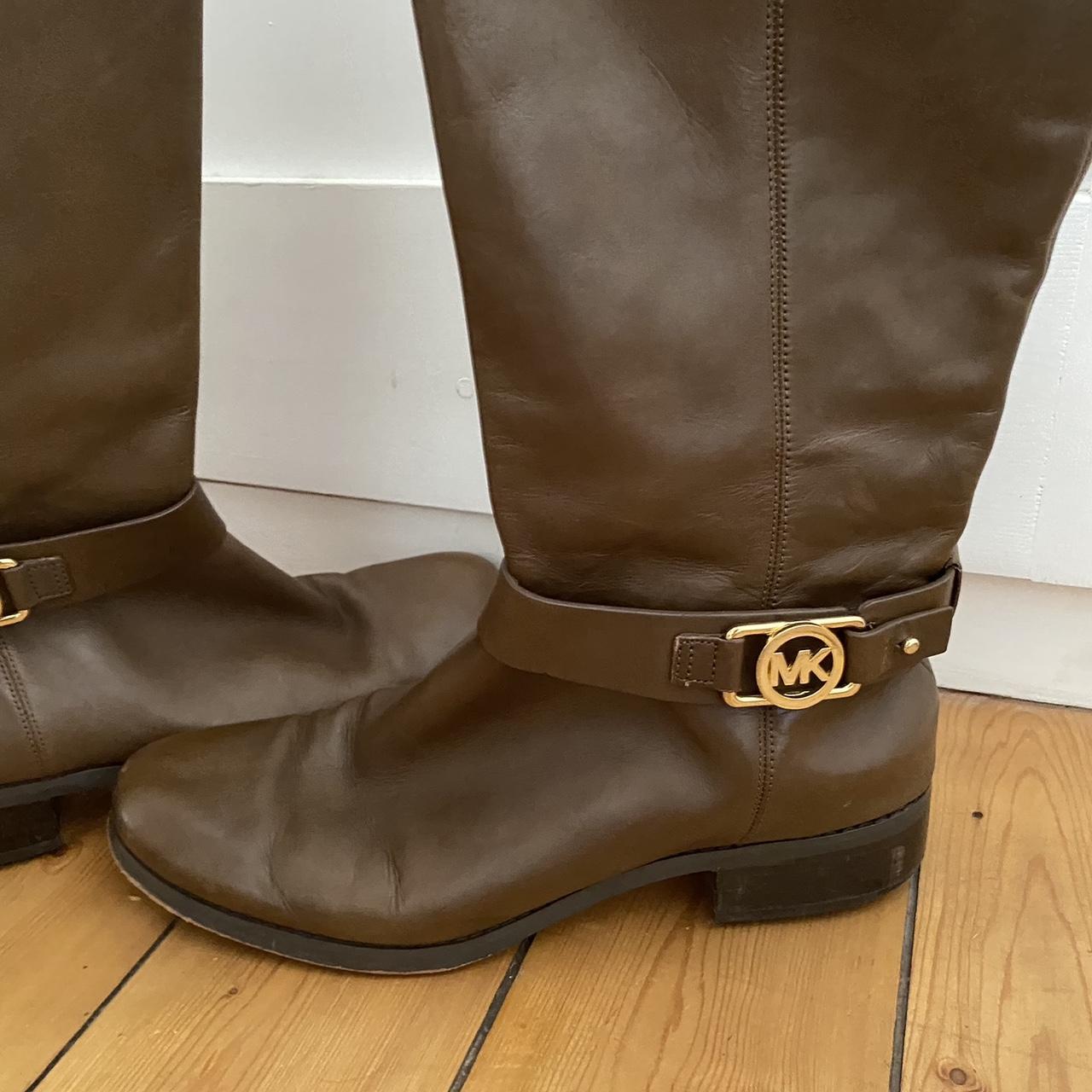 Michael kors brown boots best sale