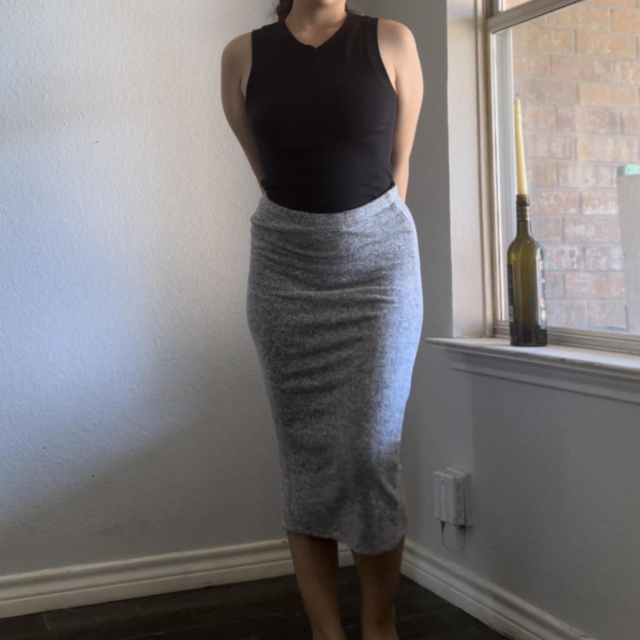 Grey pencil cheap skirt express