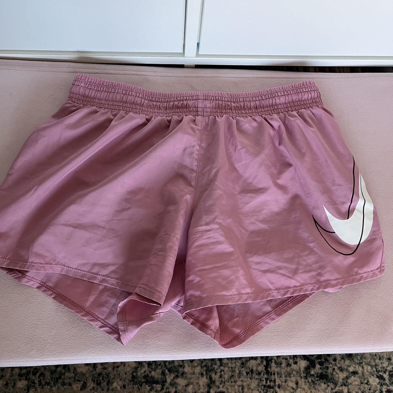mens pink nike sweat shorts