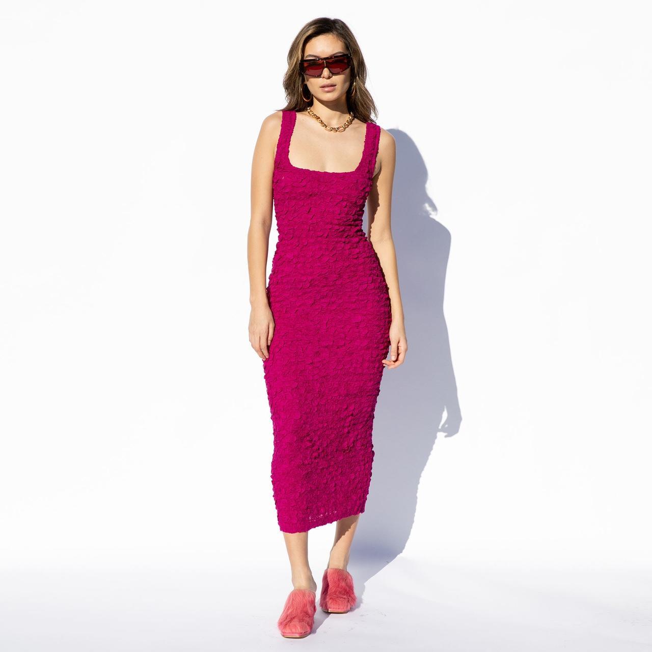 Mara Hoffman Sloan dress berry pink - Size S - Depop