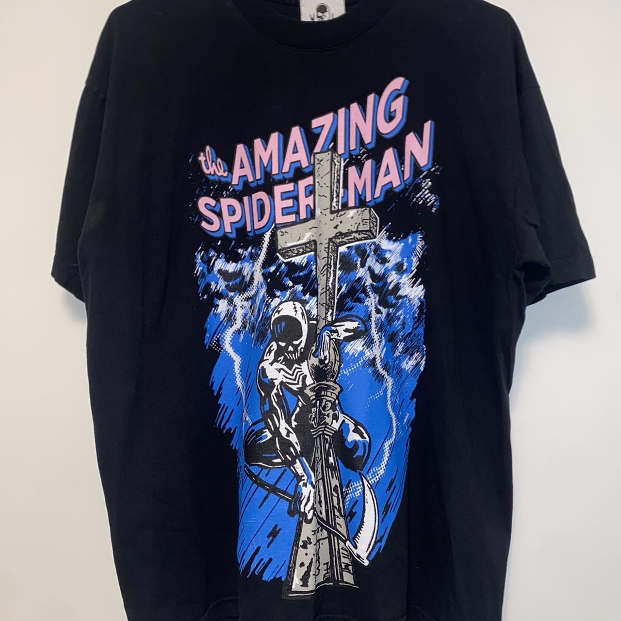 Warren Lotas Shirt, Black Spider-man Graphic...