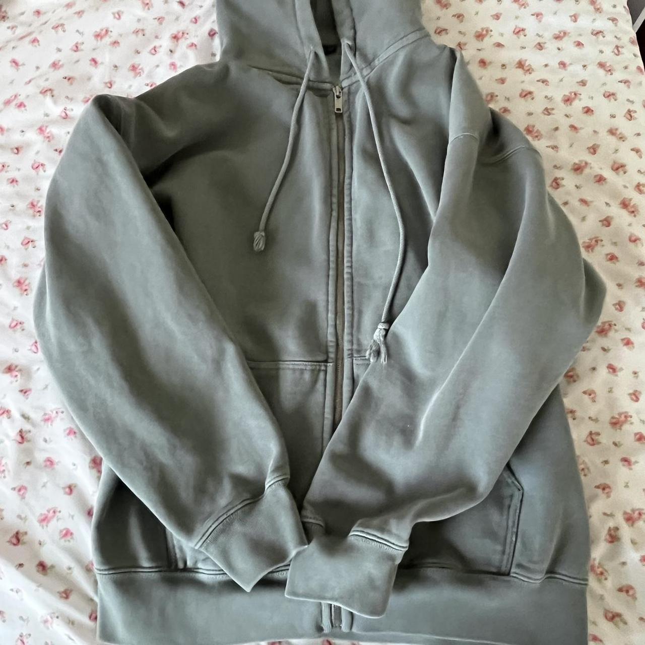 Brandy Melville Women's Green Jacket Depop