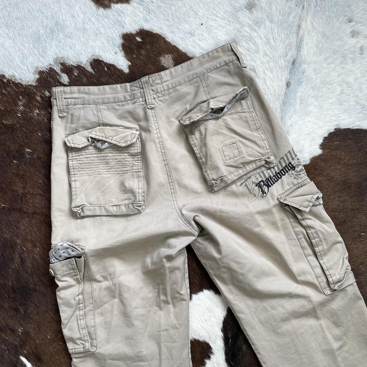 Billabong Men's Cream Trousers | Depop