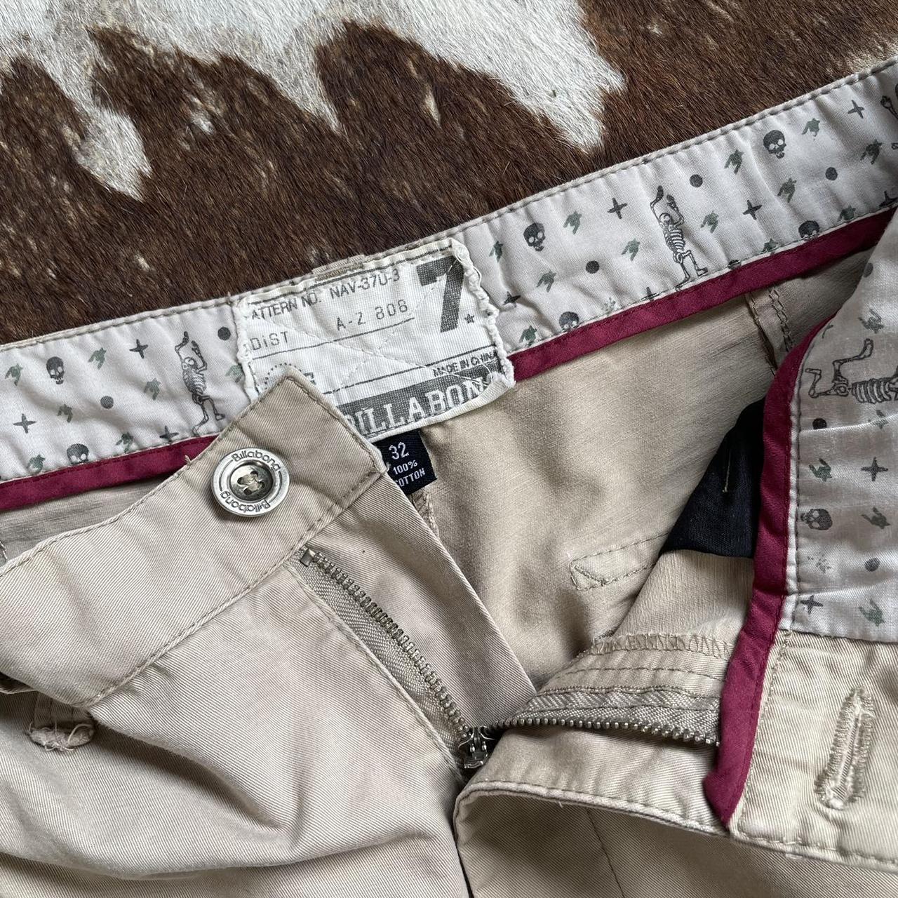 Billabong Men's Cream Trousers | Depop