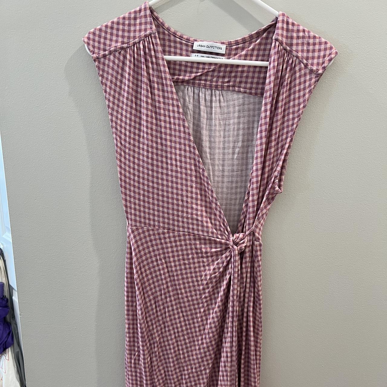 Urban outfitters gingham wrap hot sale dress