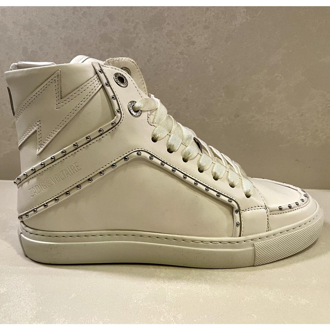 Zadig & Voltaire Women's Sneakers - White - US 6.5 – The iconic, must-have ZV1747 high-top sneakers are …