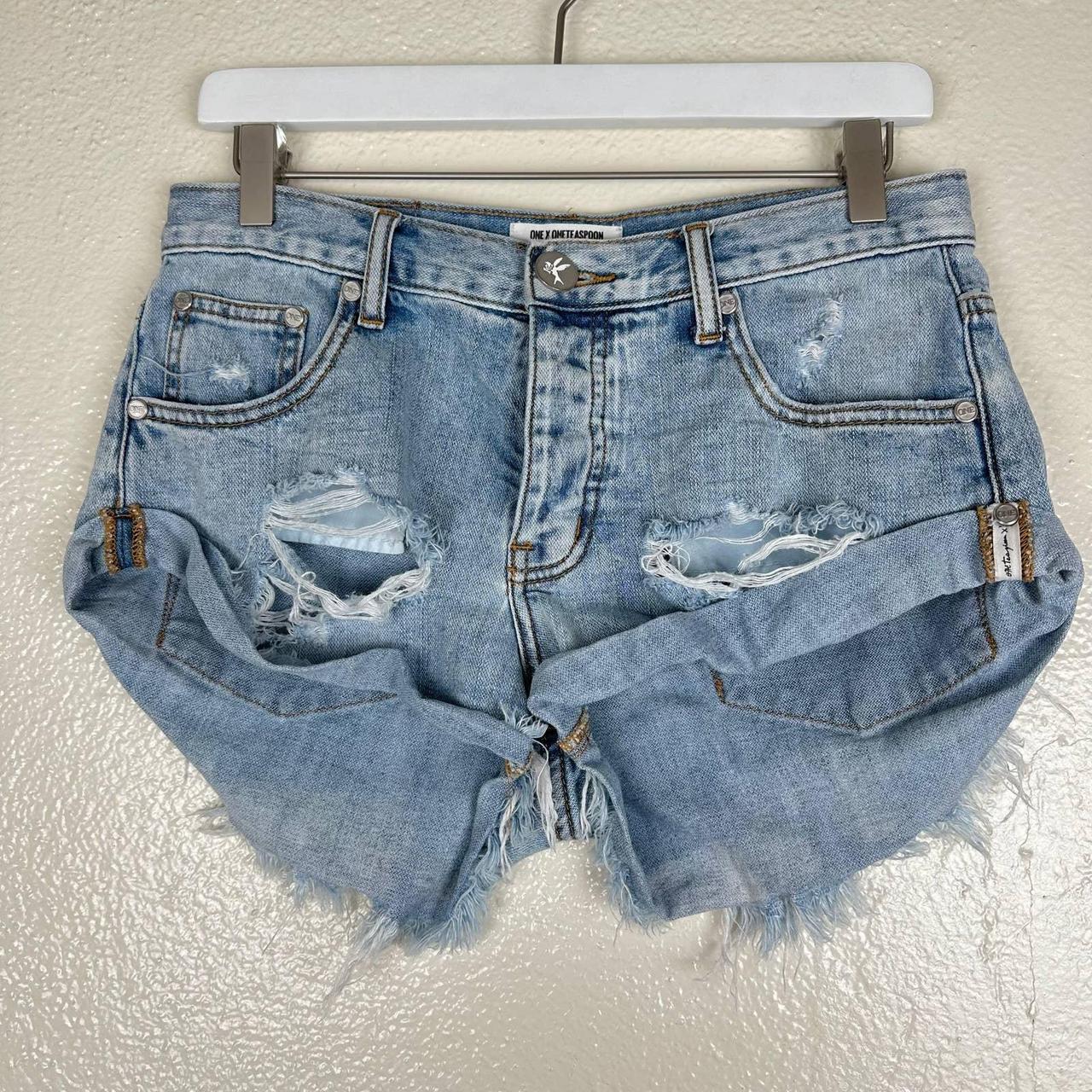 One teaspoon distressed denim shorts