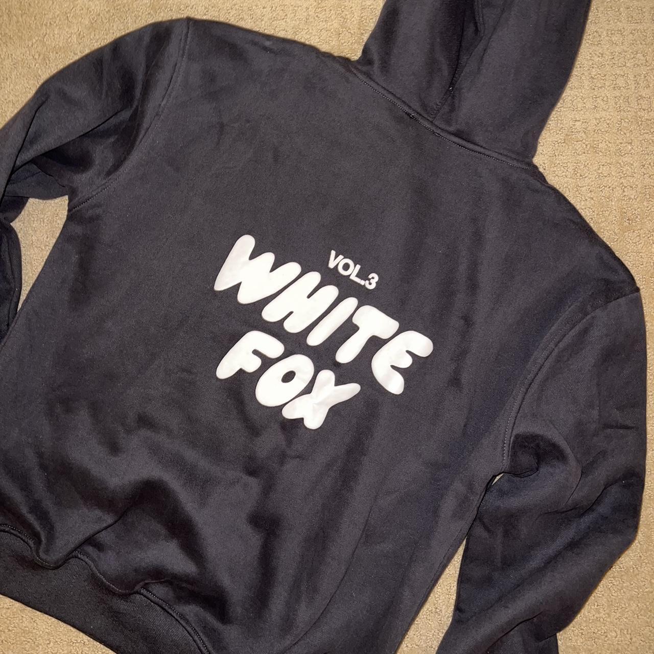 White Fox Charcoal Grey Hoodie 🪩 Size M/L Open to... Depop