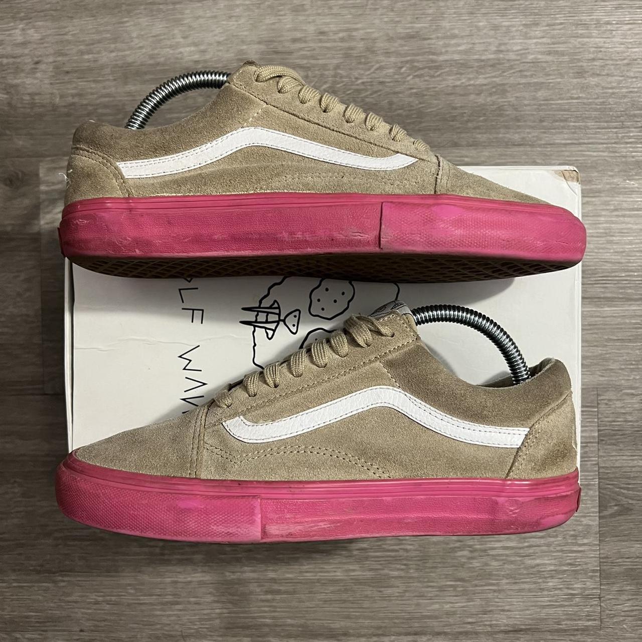 Golf Wang Vans Syndicate 2014 RARE Tan/Pink Size... - Depop