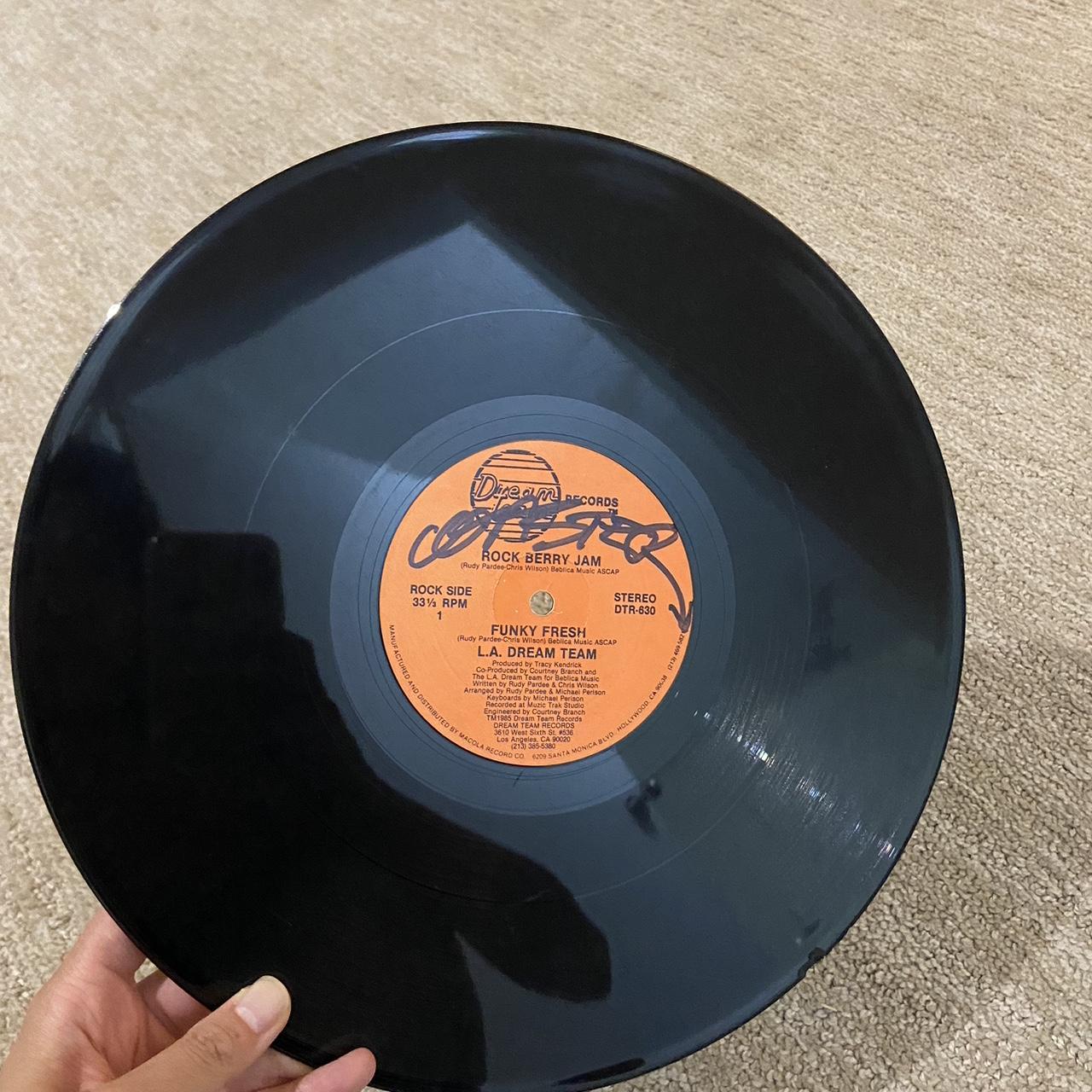 Signed vintage 12inch vinyl dream team records rock... - Depop