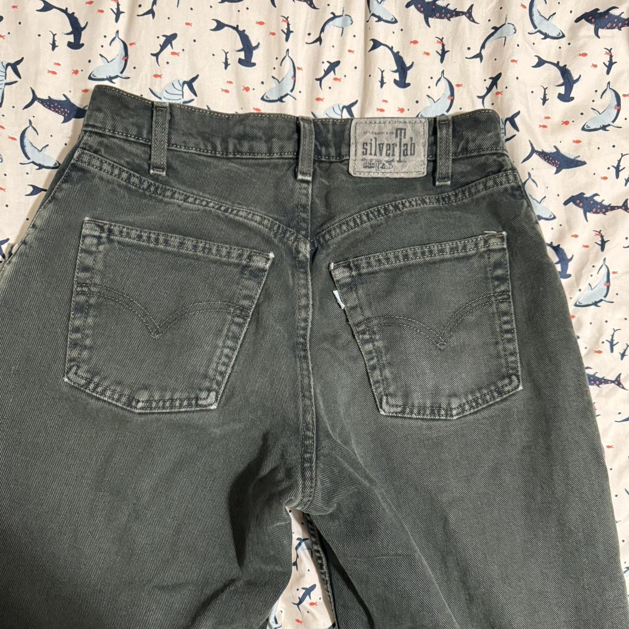 dark green vintage levi’s baggy silvertabs! there’s... - Depop