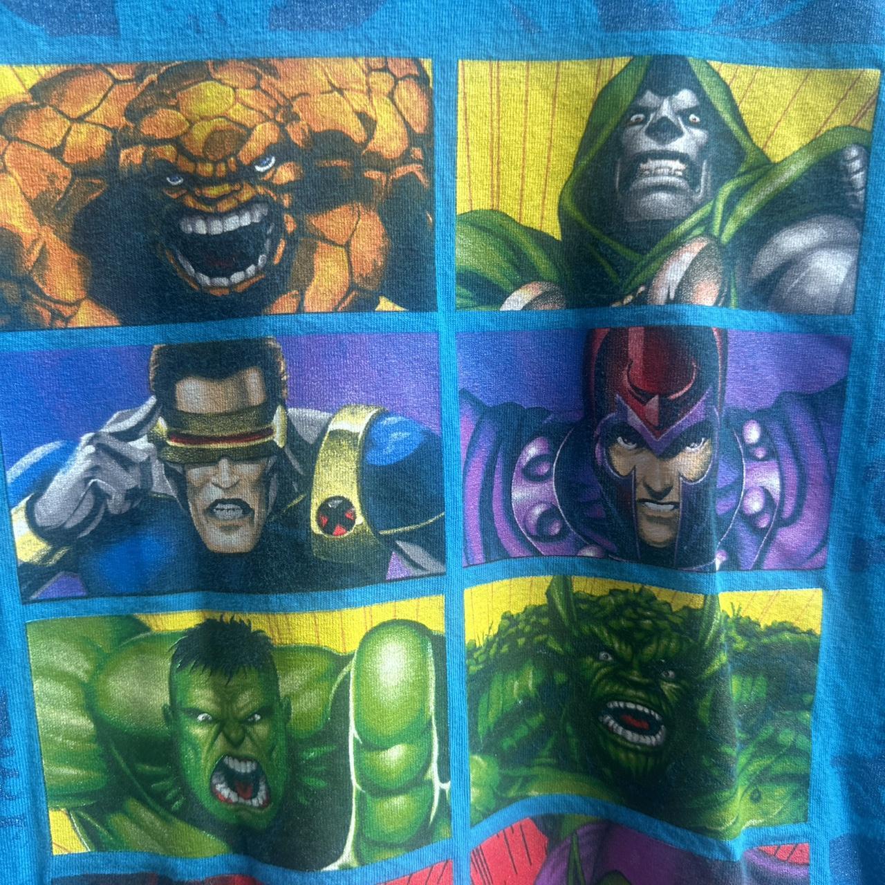 Marvel Men's T-shirt - Blue/Multi - XXL – Marvel … - image 2