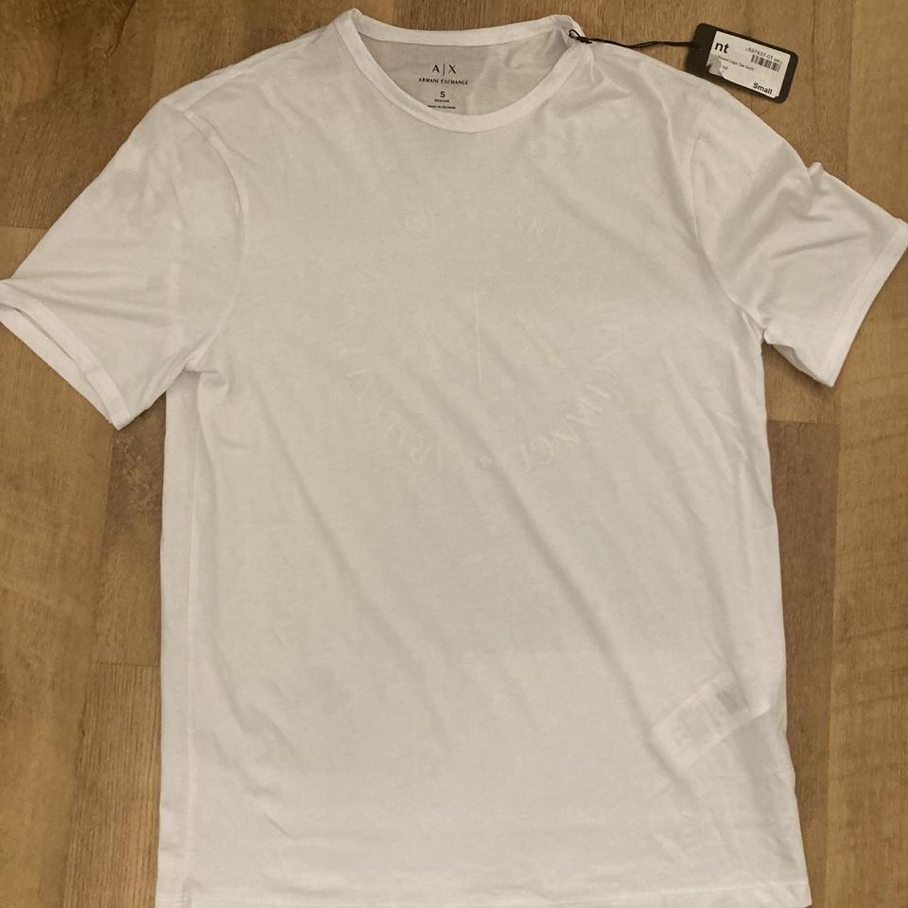 Armani Exchange Men's White T-shirt | Depop