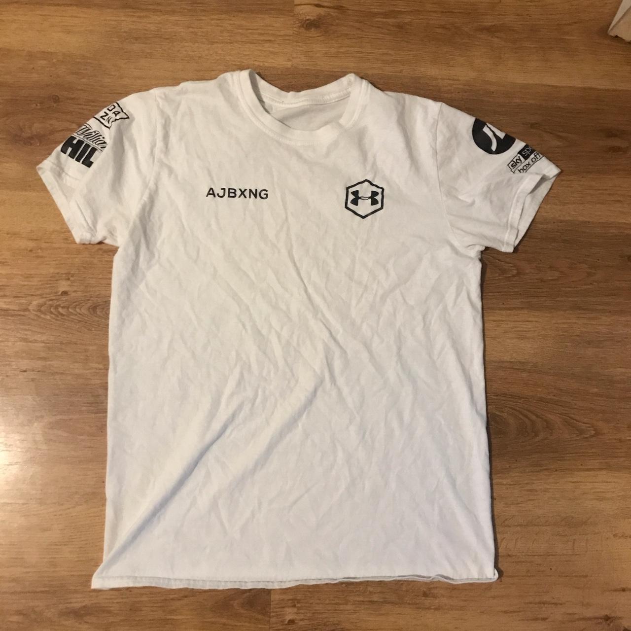 Anthony Joshua training top White size medium comes... - Depop