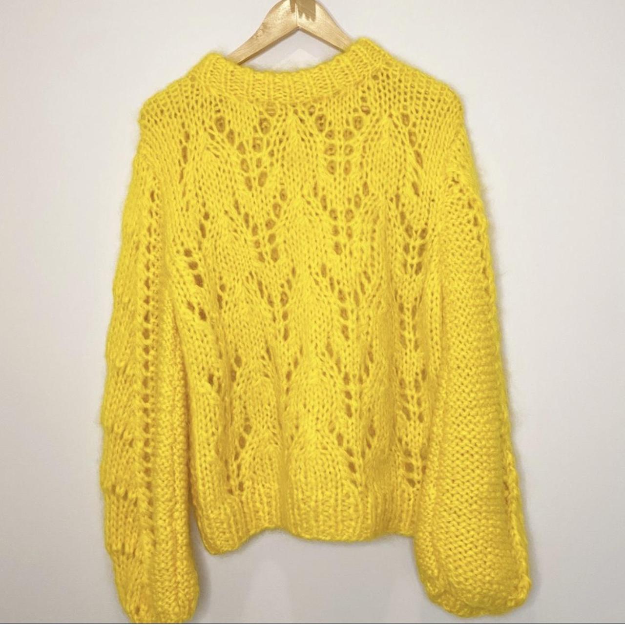 Ganni yellow clearance sweater