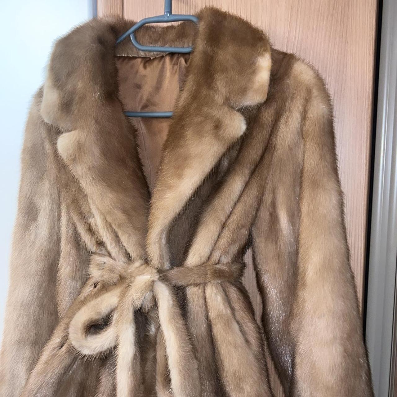 Mink coat for sale never worn lovely on size 4/6... Depop