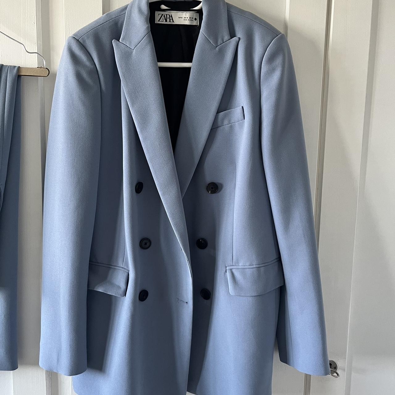 Suit baby blue Zara (worn twice) Depop