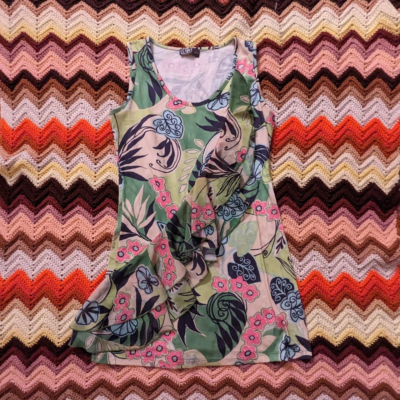 Women's Pink and Green Dress | Depop