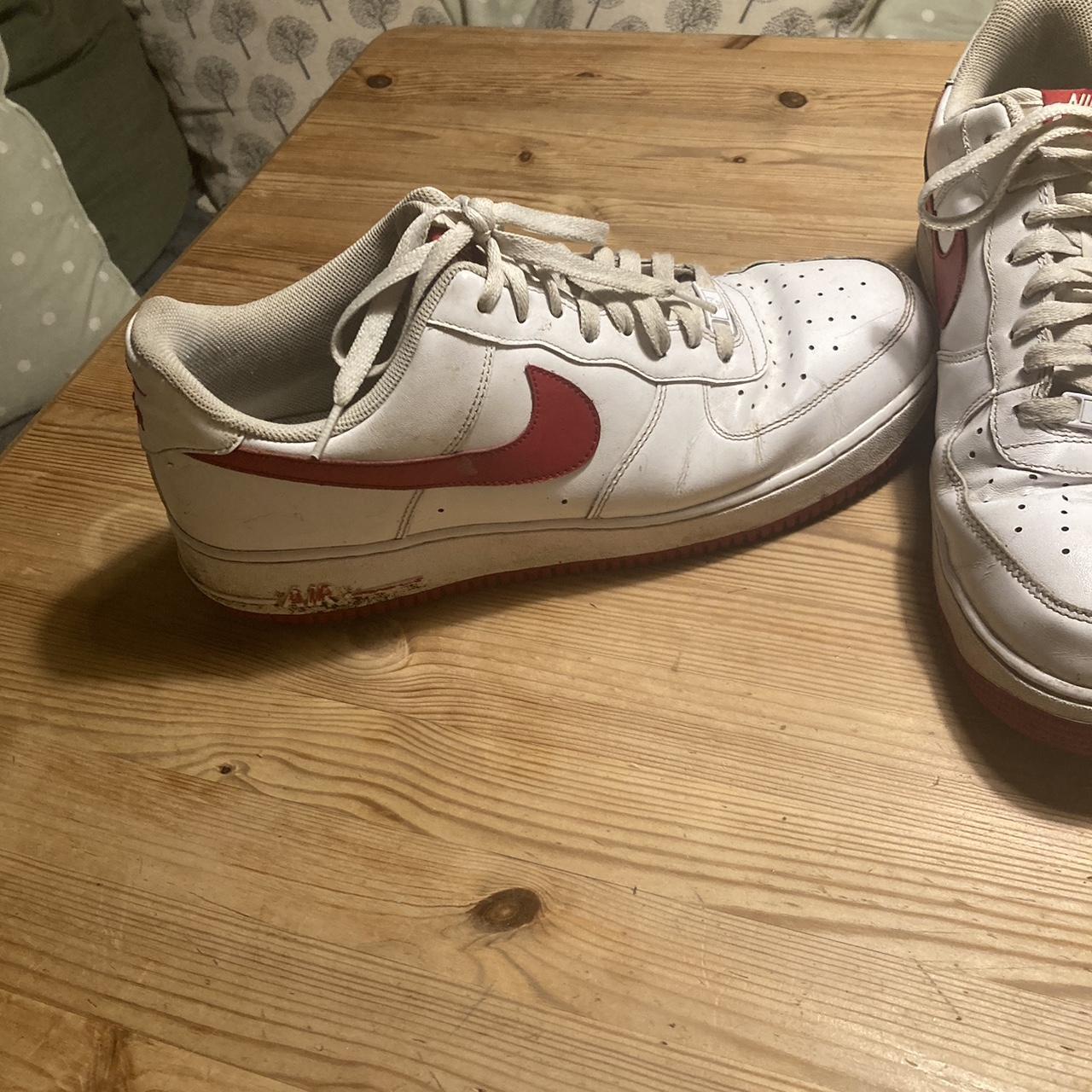 airforces white and red