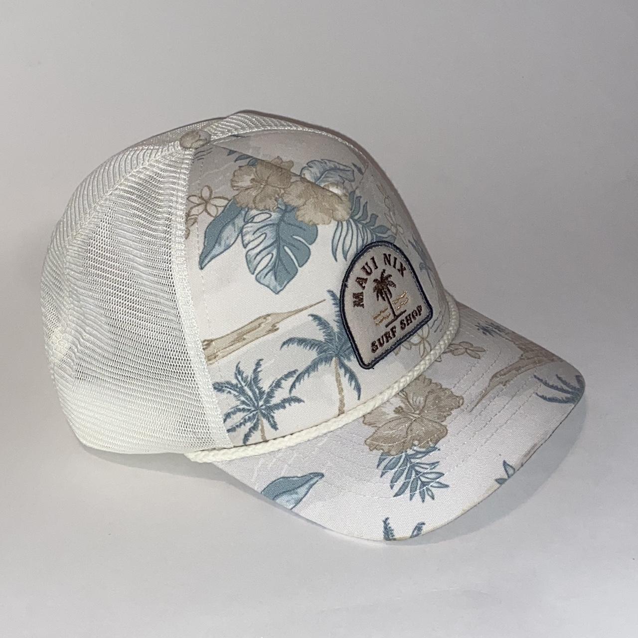 Maui Nix, white Tropical hat! unisex hat,