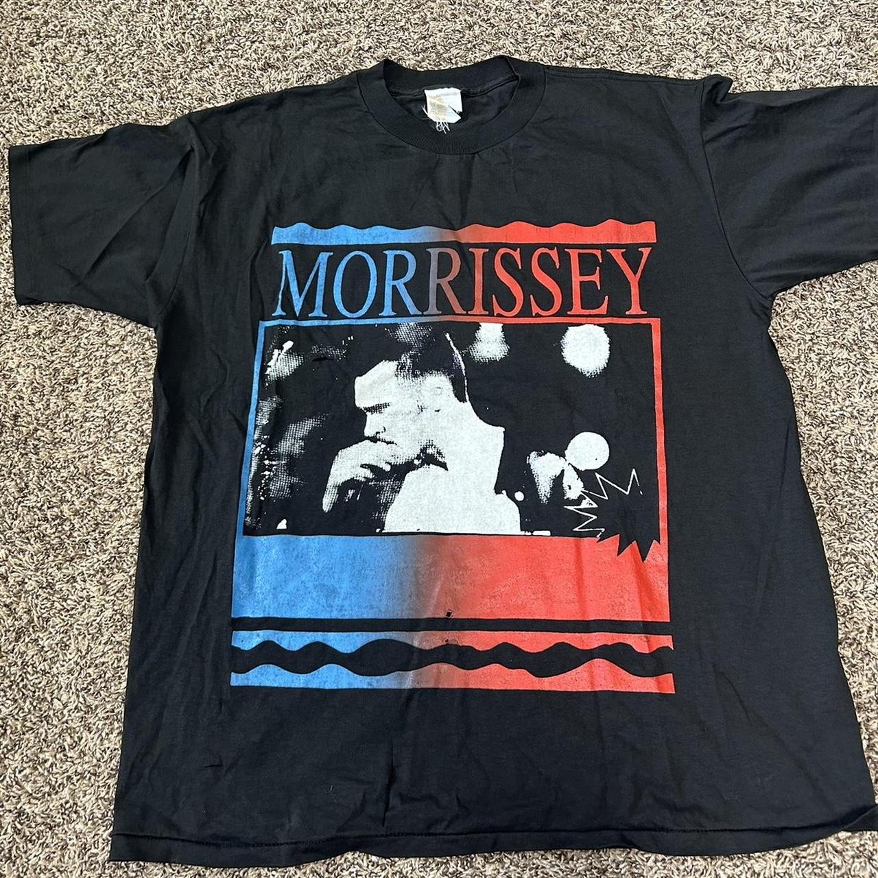 Morrissey 1992年 ヴィンテージTシャツ Vintage 1992 Morrissey Shirt XL We Look At Danger – Madd Vintage