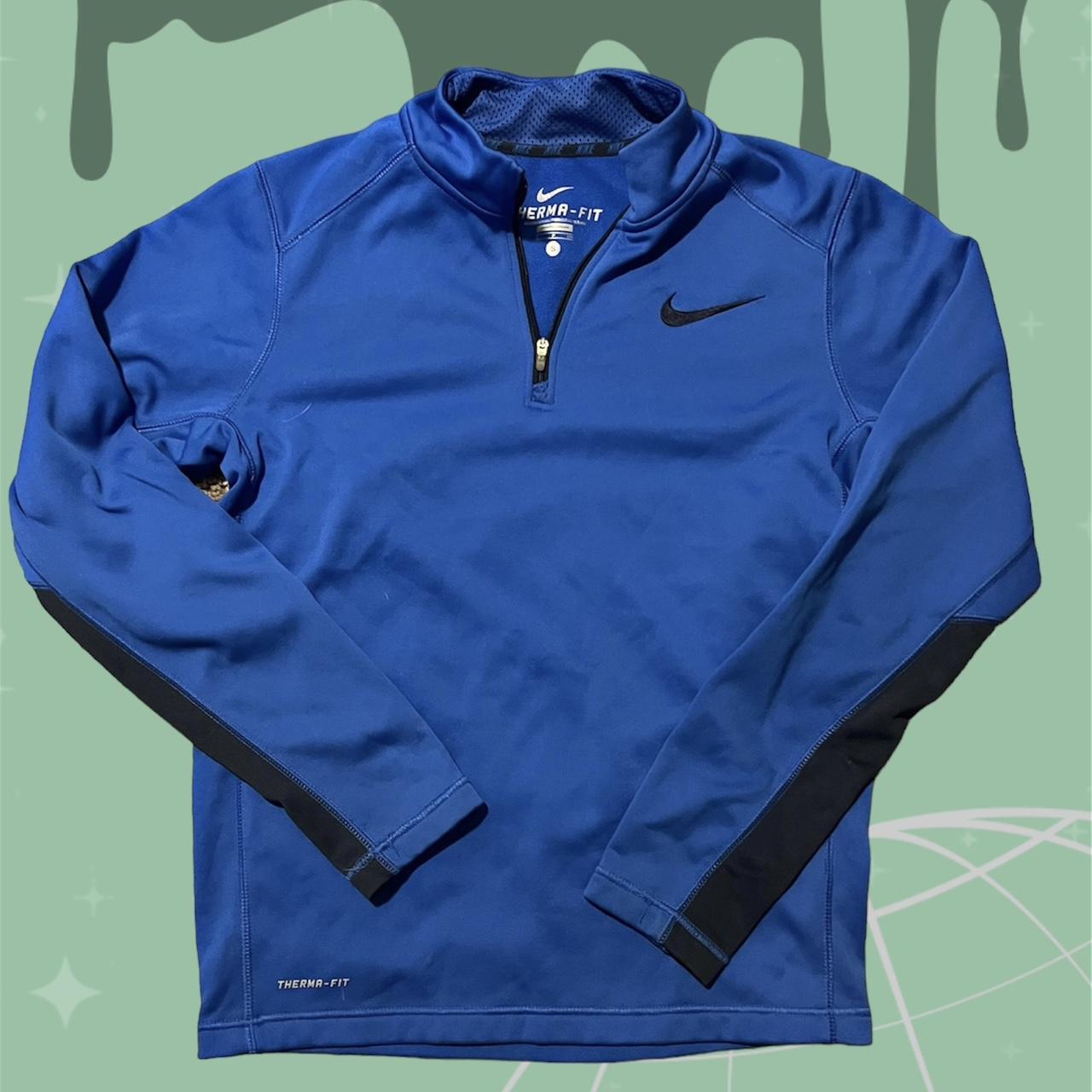 Blue Nike pull over Great condition Only used a