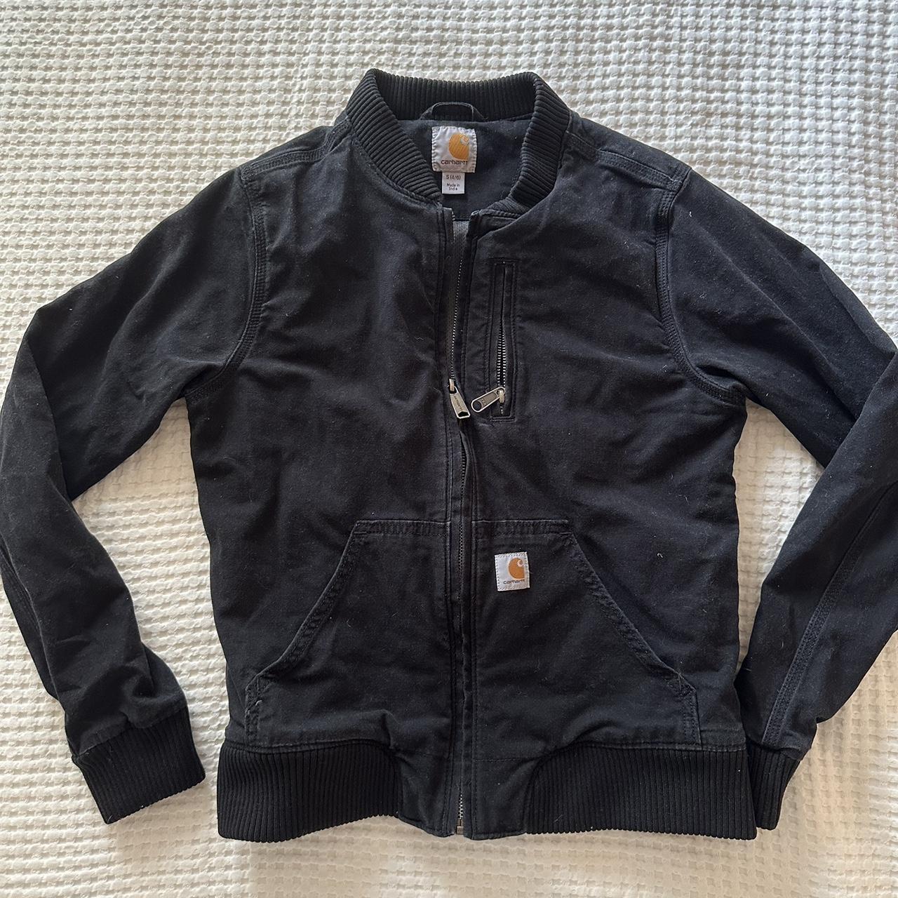 Carharrt black utility jacket - Depop