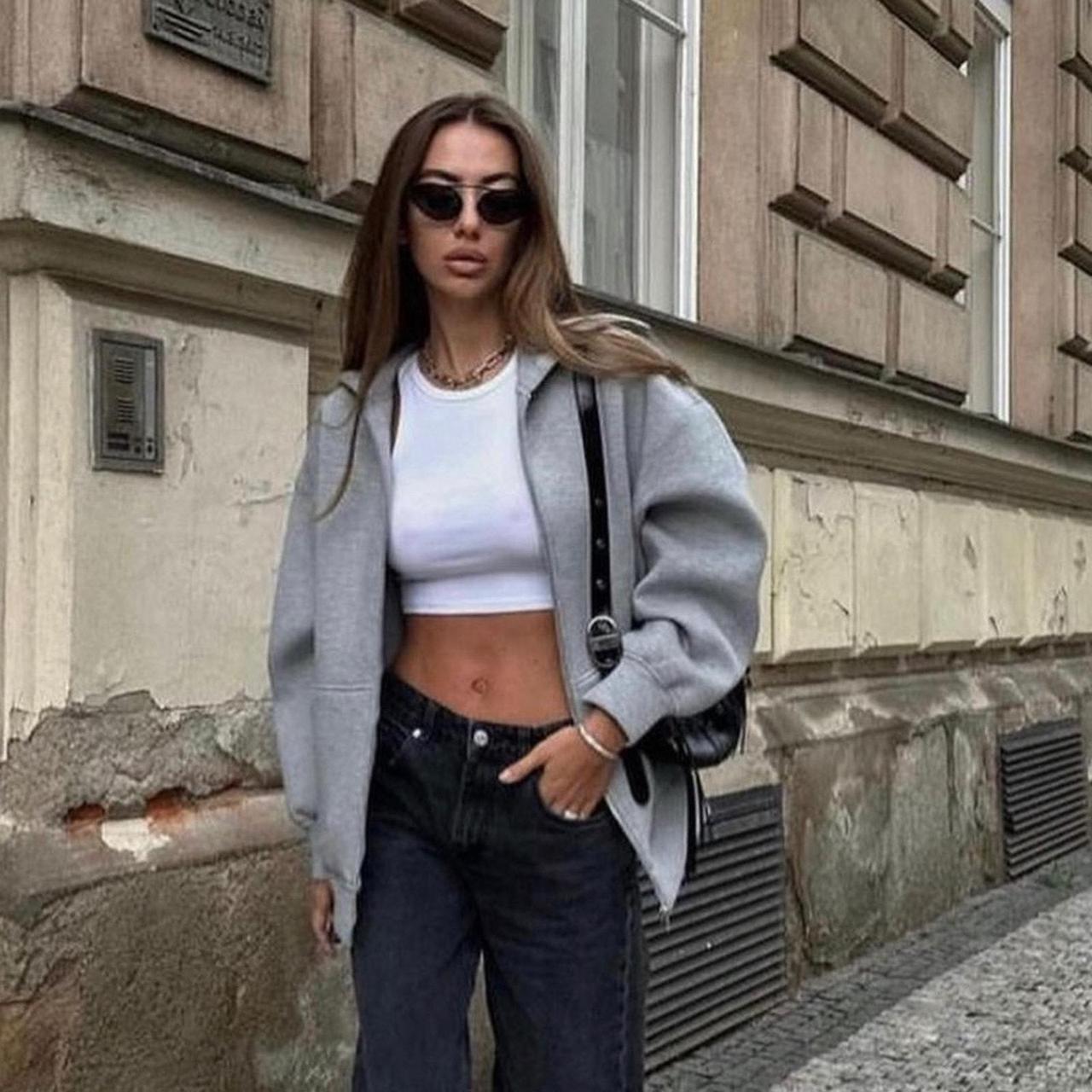 Full cut bomber made of soft feel faux neoprene | Depop